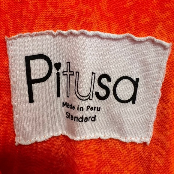 PITUSA Neon Rainbow Ruffle Mini Dress Cover Up Vacation Tropical - Picture 6 of 6